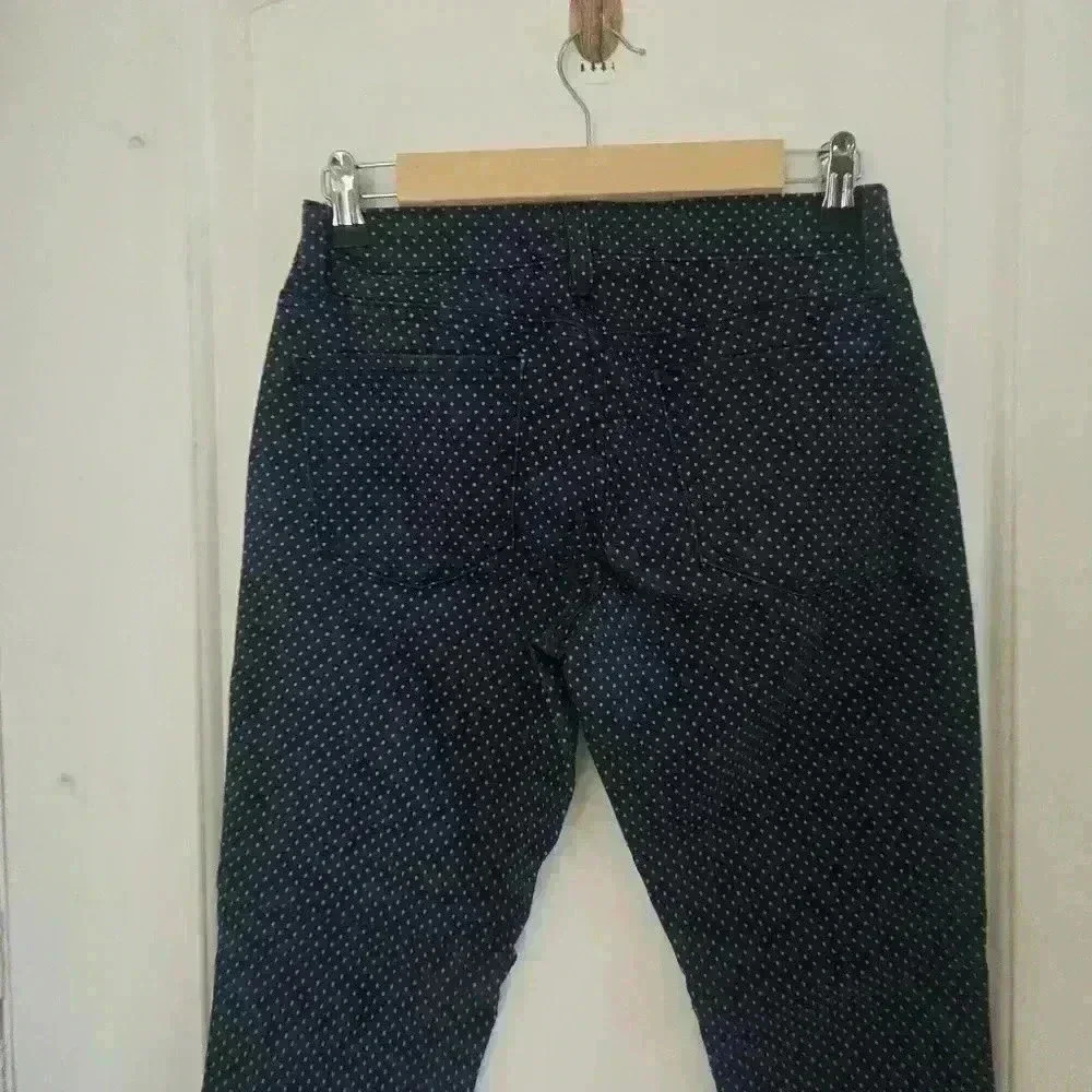 P7426 the rock star old navy blue polka dot skinny size 26in - Picture 6 of 8
